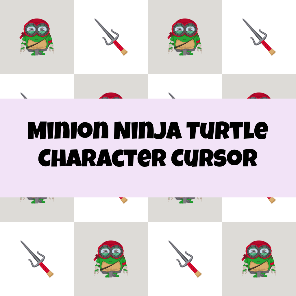 Preview Minion Ninja Turtle Character cursor custom cursor pack
